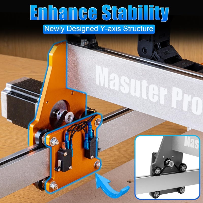 FoxAlien Upgrade Aluminum Plate Kit for Masuter Pro CNC Router NEMA 23 Stepper Motor - Image 4